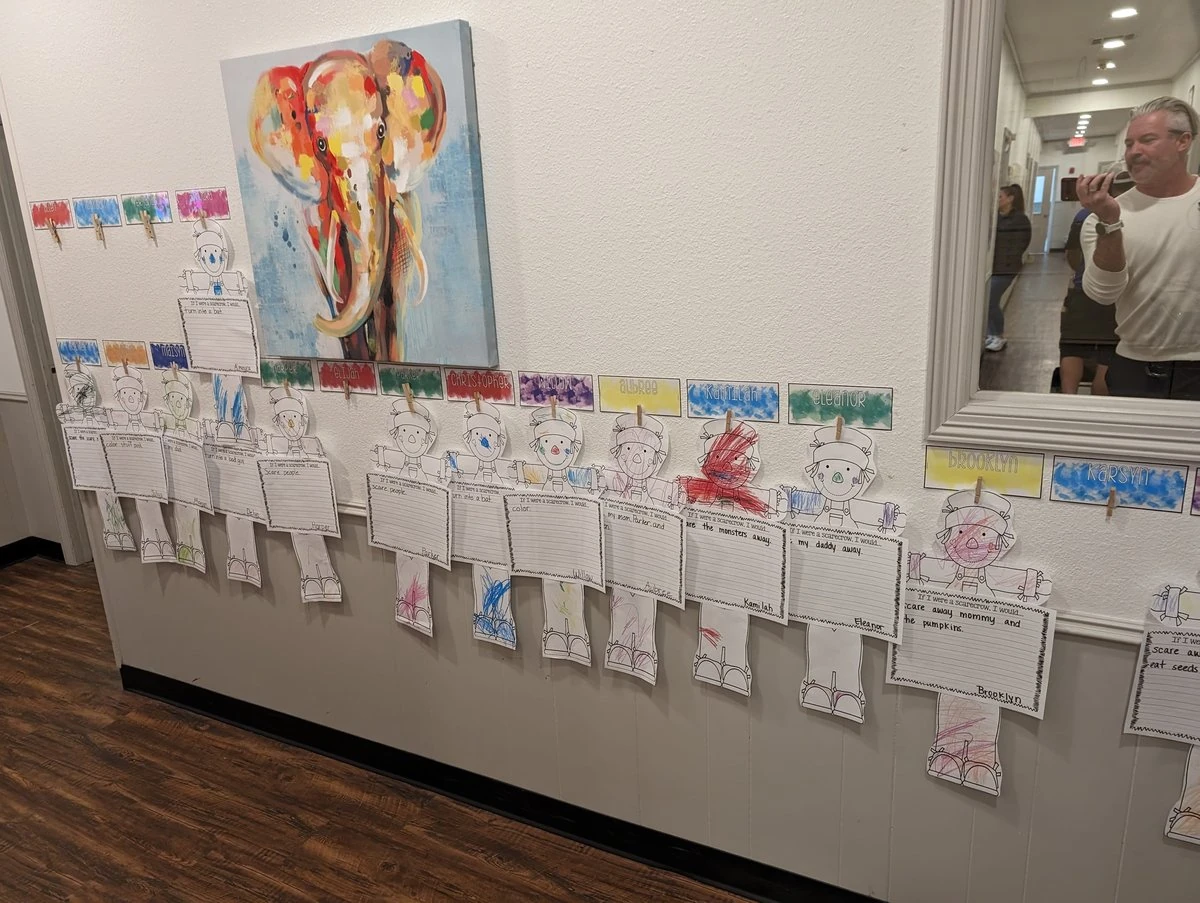 Children expressing themselves through music and movement activities