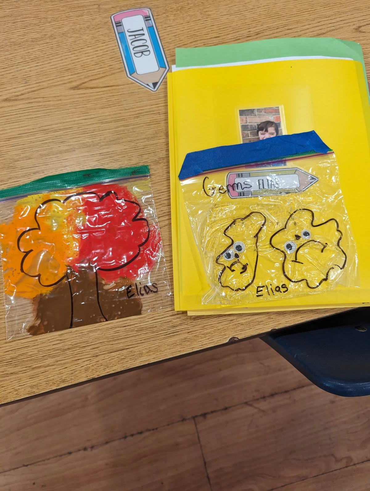 Children expressing creativity through various art mediums