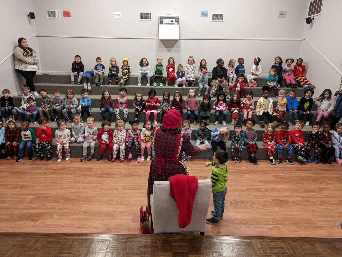 Children celebrating a special holiday event at school