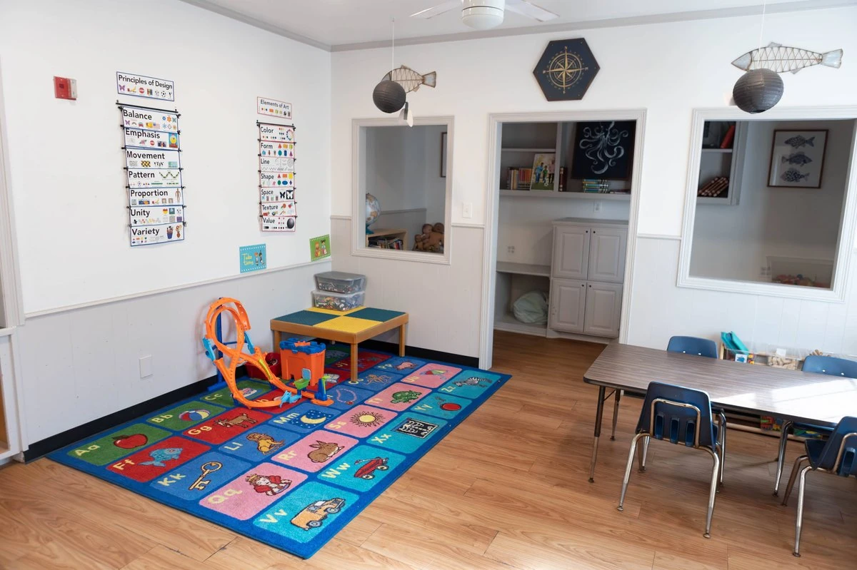 Children engaged in interactive STEM activities