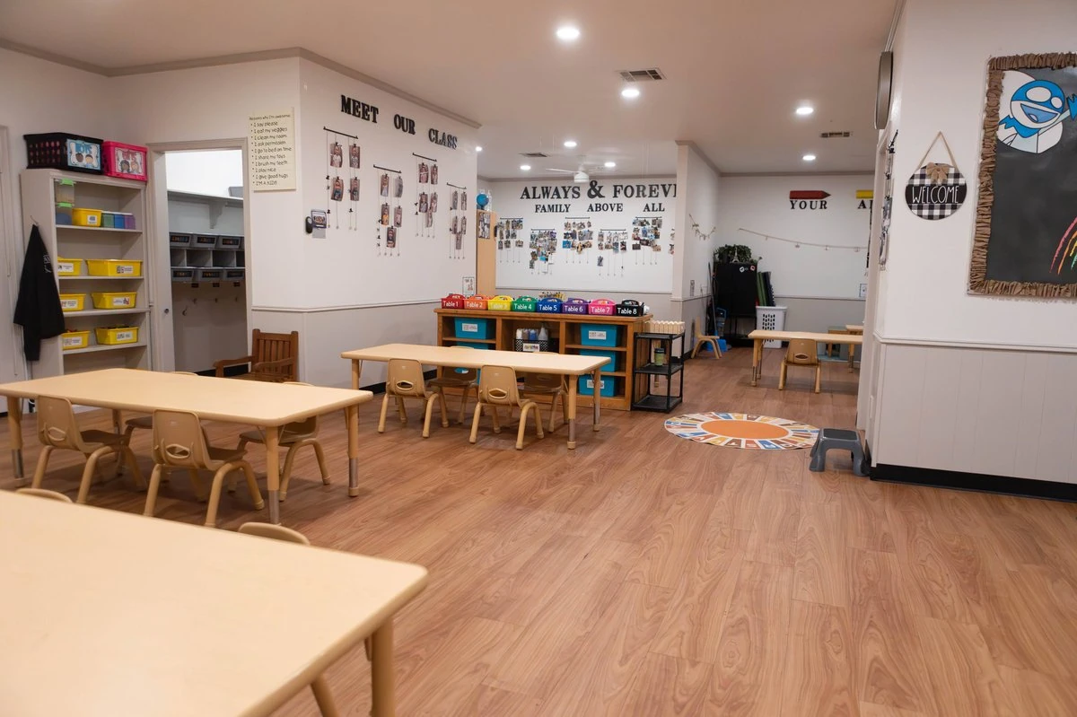 Children exploring early literacy through interactive storytelling