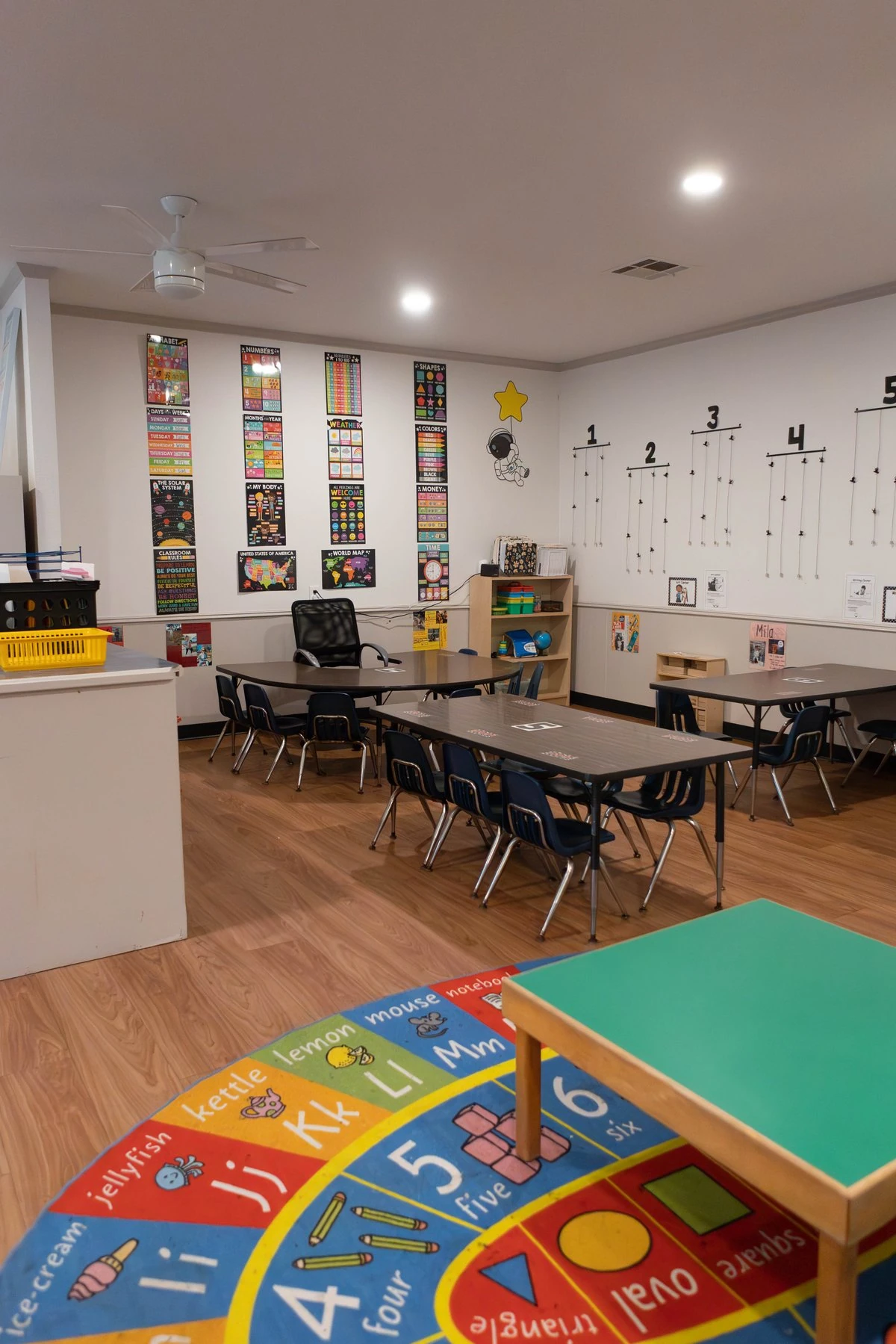 Children developing fine motor skills through sensory activities